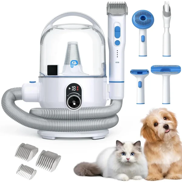 Grooming Vacuum Kit with 5 Tools for Dogs or Cats