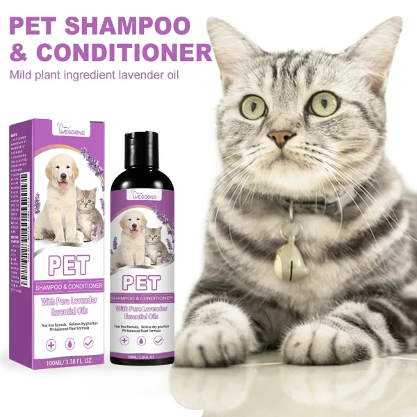 1-4PCS Pet Shampoo for Dogs and Cats Itch Relief
