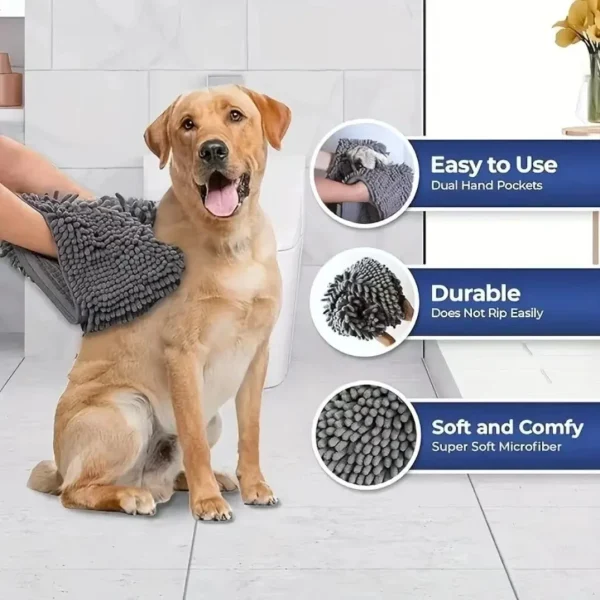 Premium  Pet Bath Towel, Ultra Absorbent