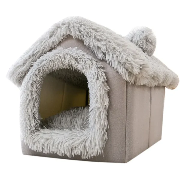 Dog Kennel Indoor Soft Comfortable Puppy House  Winter Warm Pet Sleeping Mat Portable