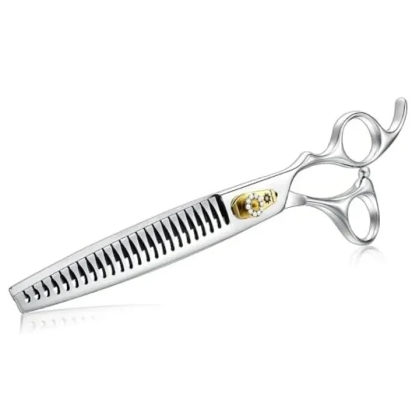 Dog Scissors 8 Inch Ergonomic Professional Pet Grooming Shear Textured Thinning