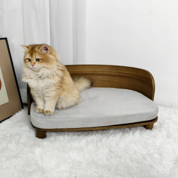 S/M Elevated Wooden Couch for cats